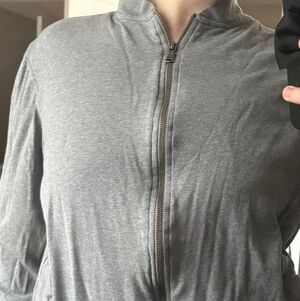 Banana Republic Women's Gray Zip Up Hoodie